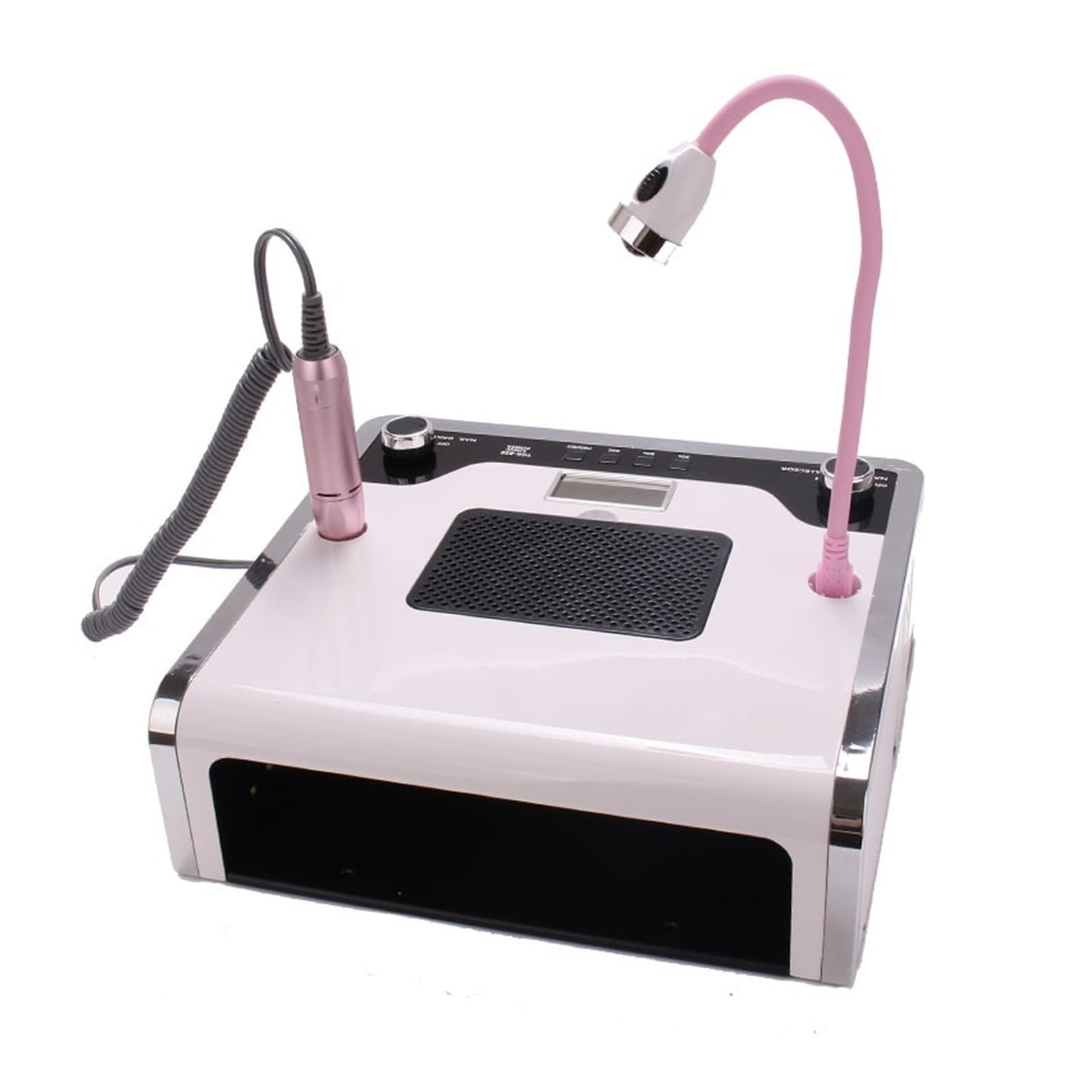 Aspirador Uñas Profesional, Lámpara Led UV de 108W for manicura, aspiradora 4 en 1, taladro for uñas, lámpara for manicura, máquina de manicura con colector de polvo for uñas Led