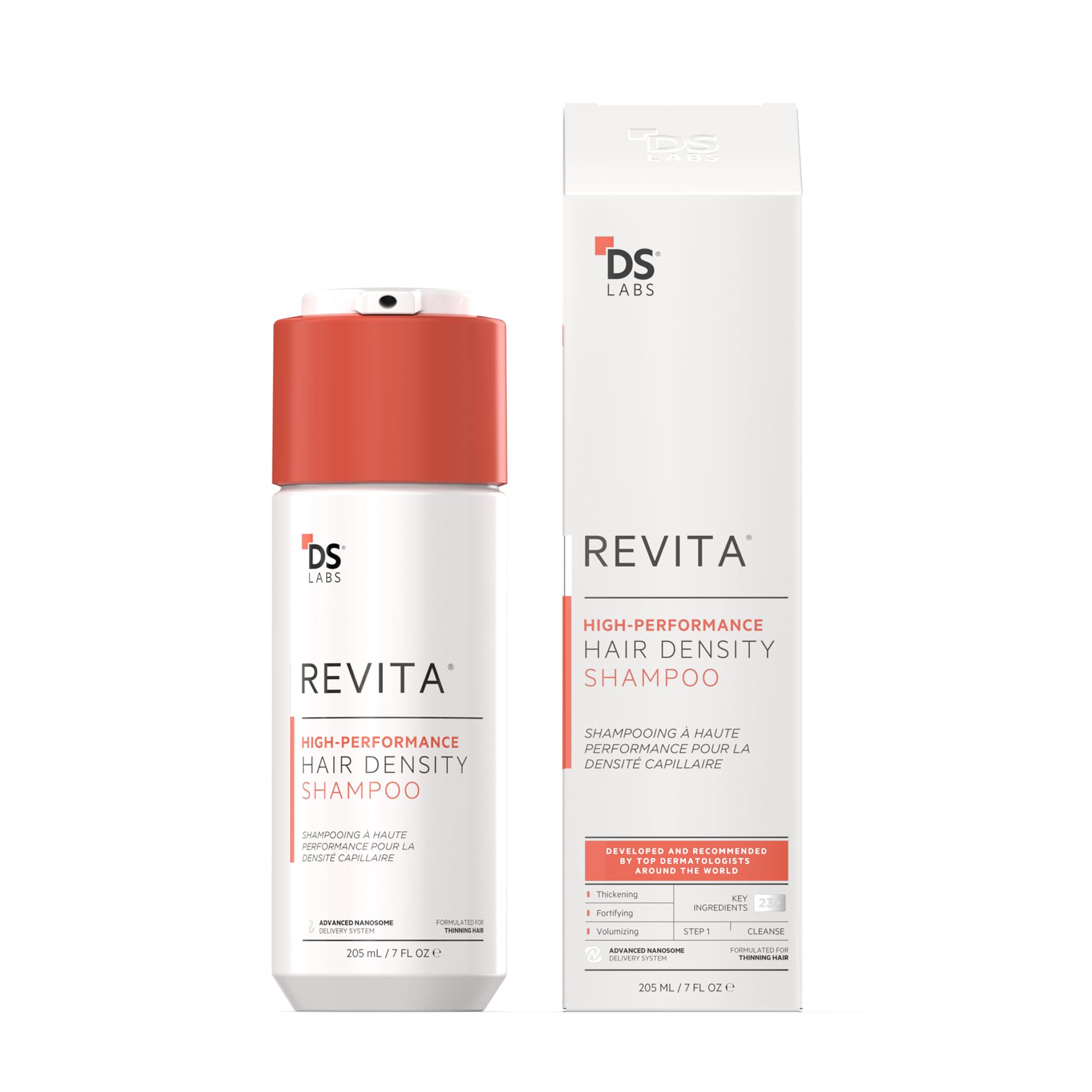 DS Labs Revita Shampoo – Shampooing densifiant haute performance, volumisant & épaississant, pour des cheveux plus denses et en meilleure santé, pour hommes et femmes, 205 mL
