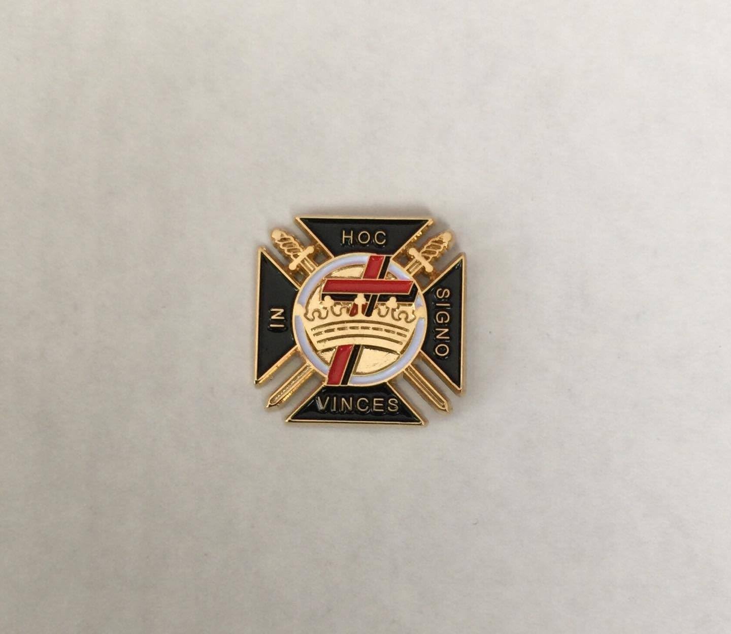 1" Knights Templar Lapel Pin