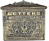 HKX Retro Briefkasten, Briefkasten Briefkasten Outdoor Villa Retro Briefkasten Wand Briefkästen Europäischer Briefkasten Gusseisen Guss Aluminium Craft Briefkasten