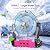 Ausic Portable Misting Fans, [Max 35H Runtime] Pink Outdoor Cooling Fan for Patios, 8 Inch Battery Operated Rechargeable Fans, Water Spray Fan with LED Light for Pets/Travel Beach Camping Essential