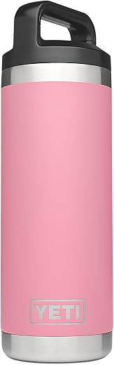 YETI Rambler 530 ml Flasche, vakuumisoliert, Edelstahl mit TripleHaul Kappe, Edelstahl