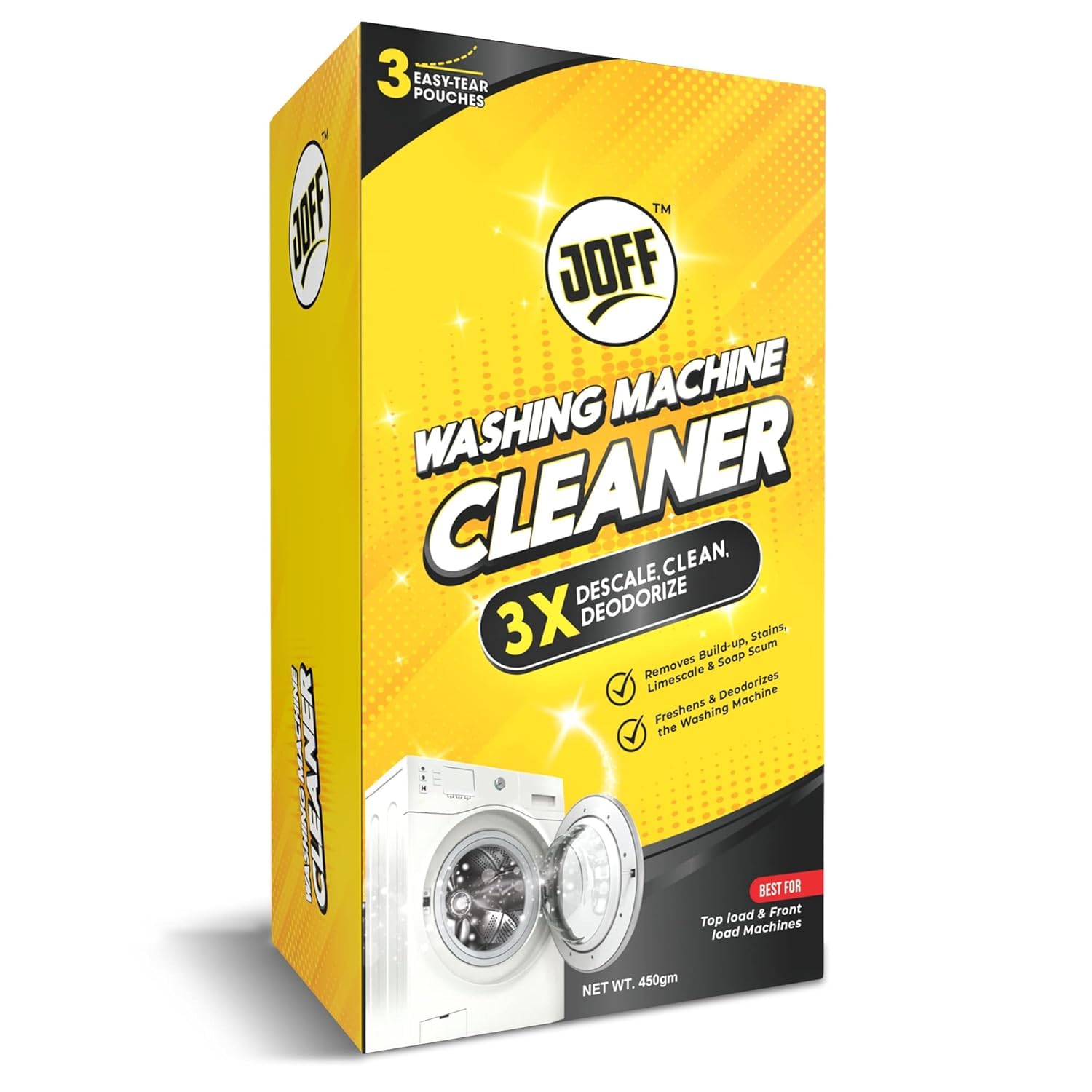 Joff Washing Machine Cleaner Descaler Powder for Front-and Top-load Washing machines Pack of 3 (B0D1RQCQQN) Amazon Price History, Amazon Price Tracker