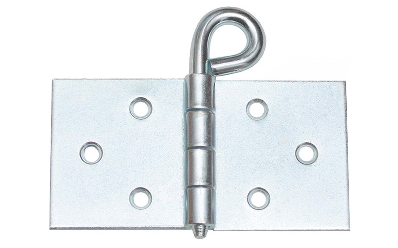 KeyMet10 Backdrop Hinges, Table Runners, Silver Galvanized, 50 x 100 x 2.0 cm, Contemporary/Classic, 113g per piece, 6 x 5.0 mm Screw Holes, Model 4251058907964