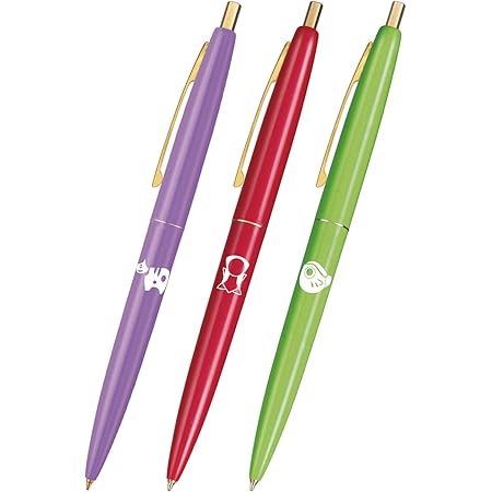 Amazon Bic ビック 油性ボールペン クリックゴールド 和柄玩具 0 7mm 3本セット Clgamz Wgt3p 油性ボールペン 文房具 オフィス用品
