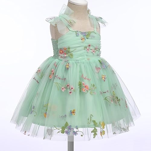 Miniatura 4 de Vestido tutú para niña, sin mangas, fruncido, vestido de verano con lentejuelas brillantes, lunares, estrellas, princesa, vestido de tul