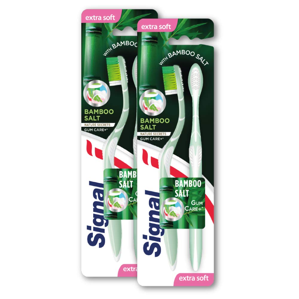 SignalToothbrush Bamboo Salt X 2, Extra Soft