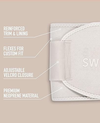 Vista 15 de Sweet Sweat - Faja reductora de cintura tonificada para mujeres y hombres, cinturón de entrenamiento de primera calidad para tonificar el área