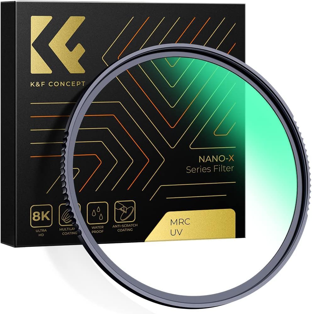 K&F CONCEPT 95mm UV Protection Lens Filter - HD Ultra Viloet Filters Scratch-resistant Ultraviolet Protector Filters for DSLR Cameras (Nano-X Series)