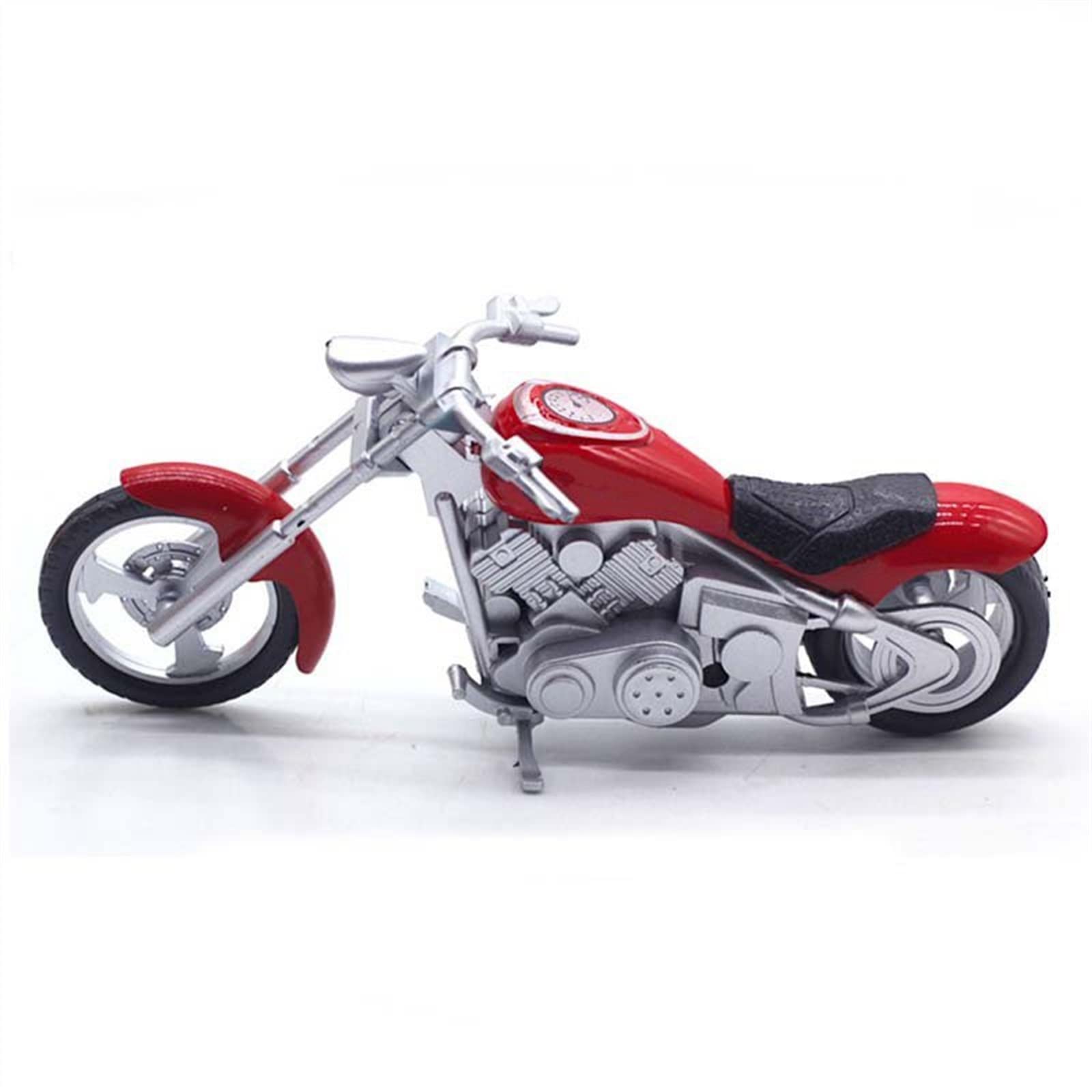 SEYXF Motorbike Toy 1:18 Scale for Harley Alloy Motorcycle Model Gift(Black- Silver)