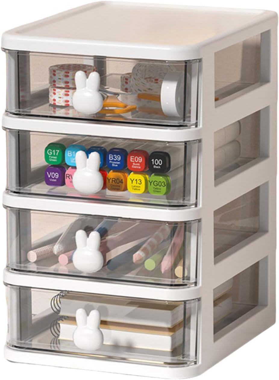 Rabbits Designed Container Stylish Rabbits Printed Storage Container Holder With Handle For Easy Carrying