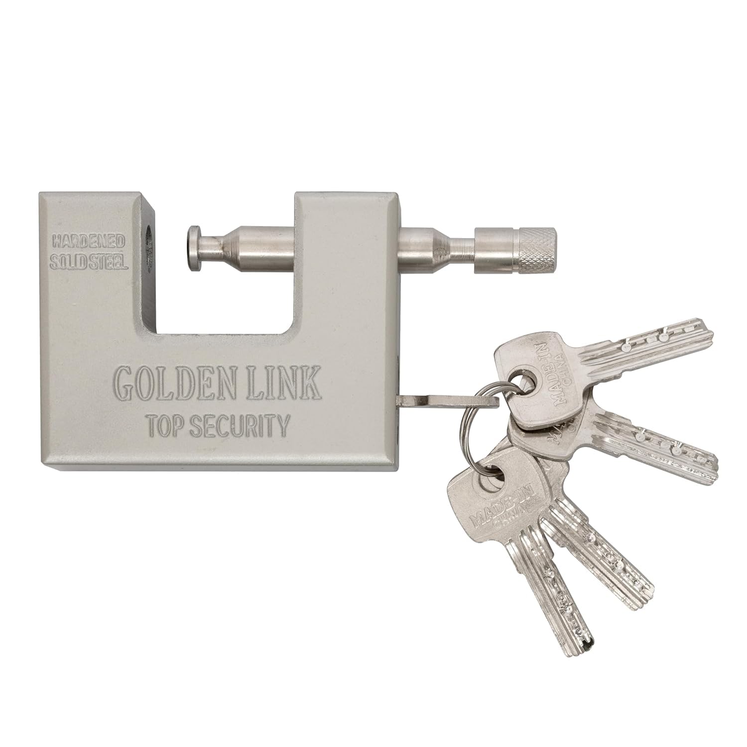 JAISVEE Stainless Steel Heavy Duty Padlock with 5 Keys 90 MM,Hardened Steel Security Padlock with Anti Drill Security Shackle Chain Lock, Rectangular, Waterproof Antirust (B0D29WYPNH) Amazon Price History, Amazon Price Tracker