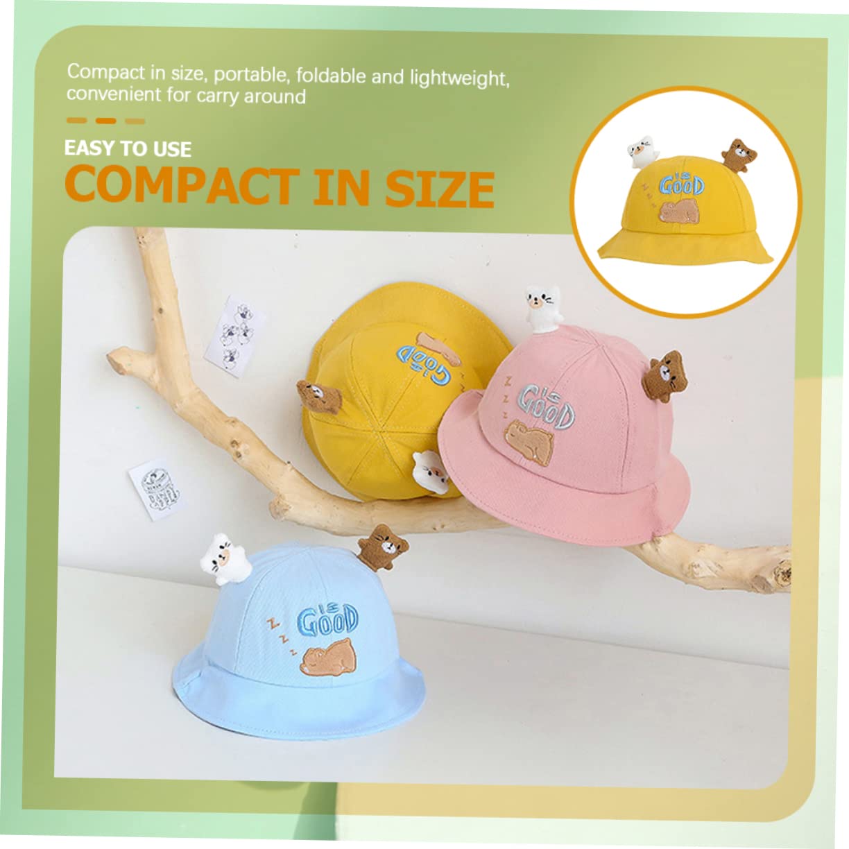 Homoyoyo Sonnenhut mit Krempe Cartoon Design Leicht Uv für Jungen im Frühling Sommer Tragbar für Outdoor Aktivitäten