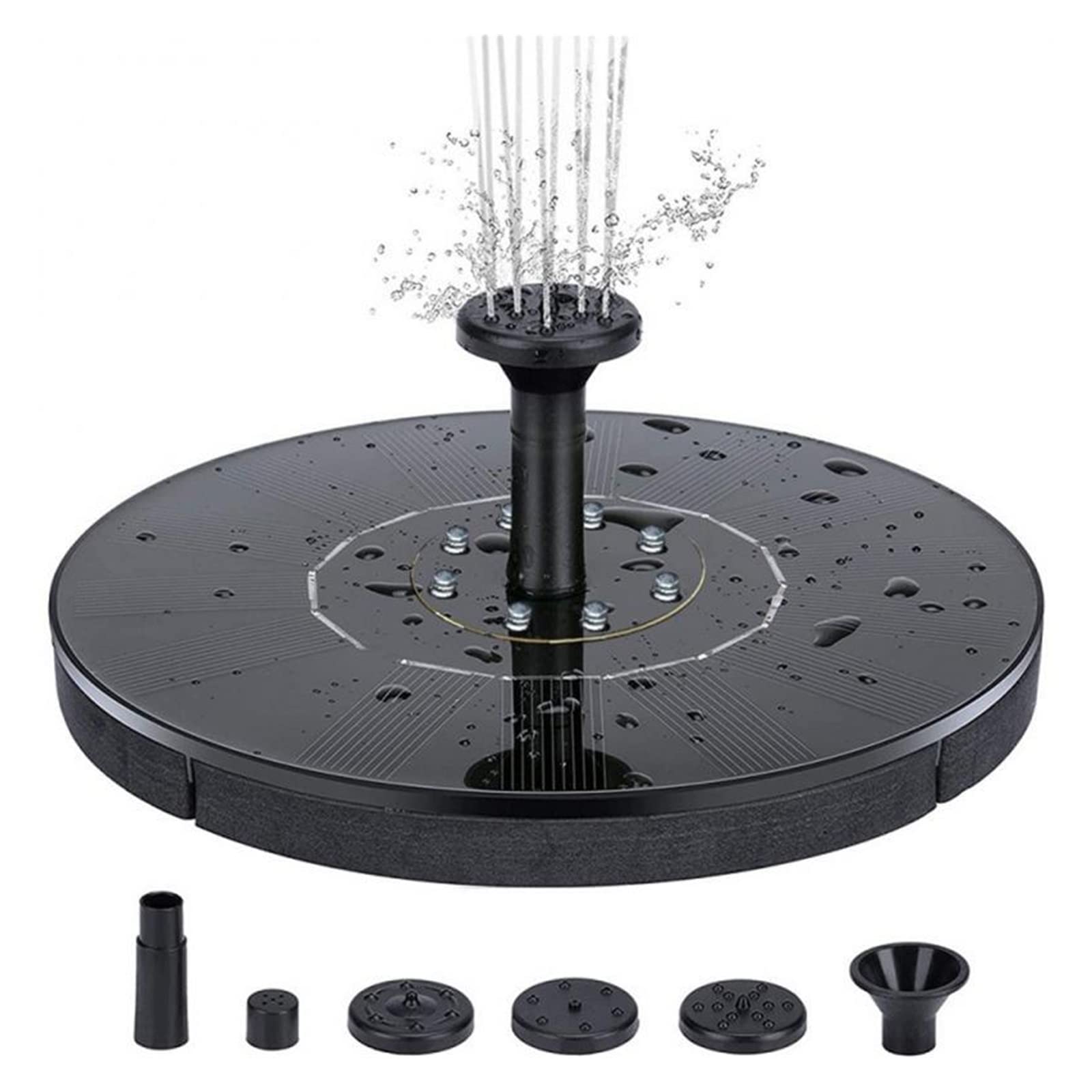 Mini Solar Fountain Pool Pond Waterfall Sun Bird Bath Powered Floating Water Garden Decoration Efficient Use Of Energy(16cm light)