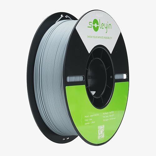 Creality Soleyin Ultra PLA 3D Printer Filament 1 Kg, Matte Gray