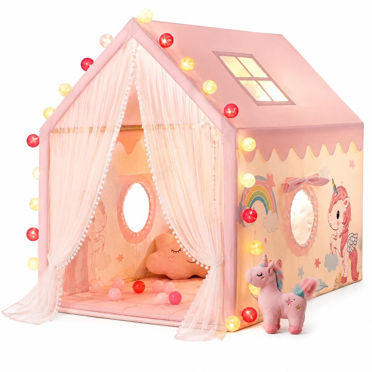 Unicorn Play Tent House for Kids - Indoor Outdoor Fun -2