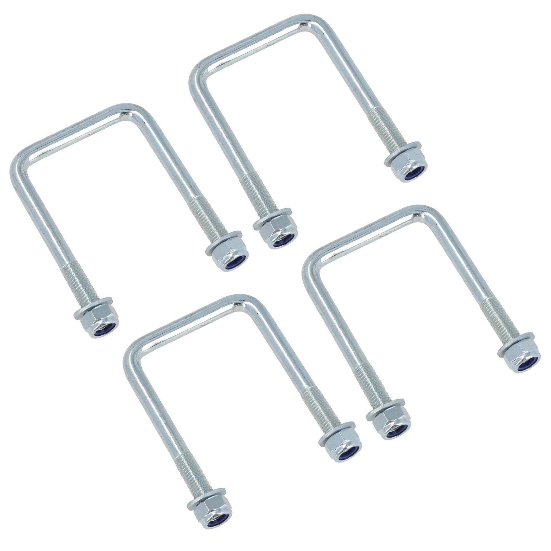 M12 U-Bolt N-Bolt 72mm x 110mm 4 Pack High Tensile for Boat Trailers
