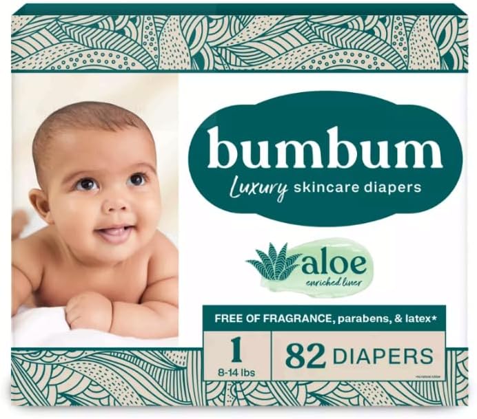 Bum-Bum Luxury Fragrance-Free Disposable Diapers - (Select Size and Count) (Size-1)