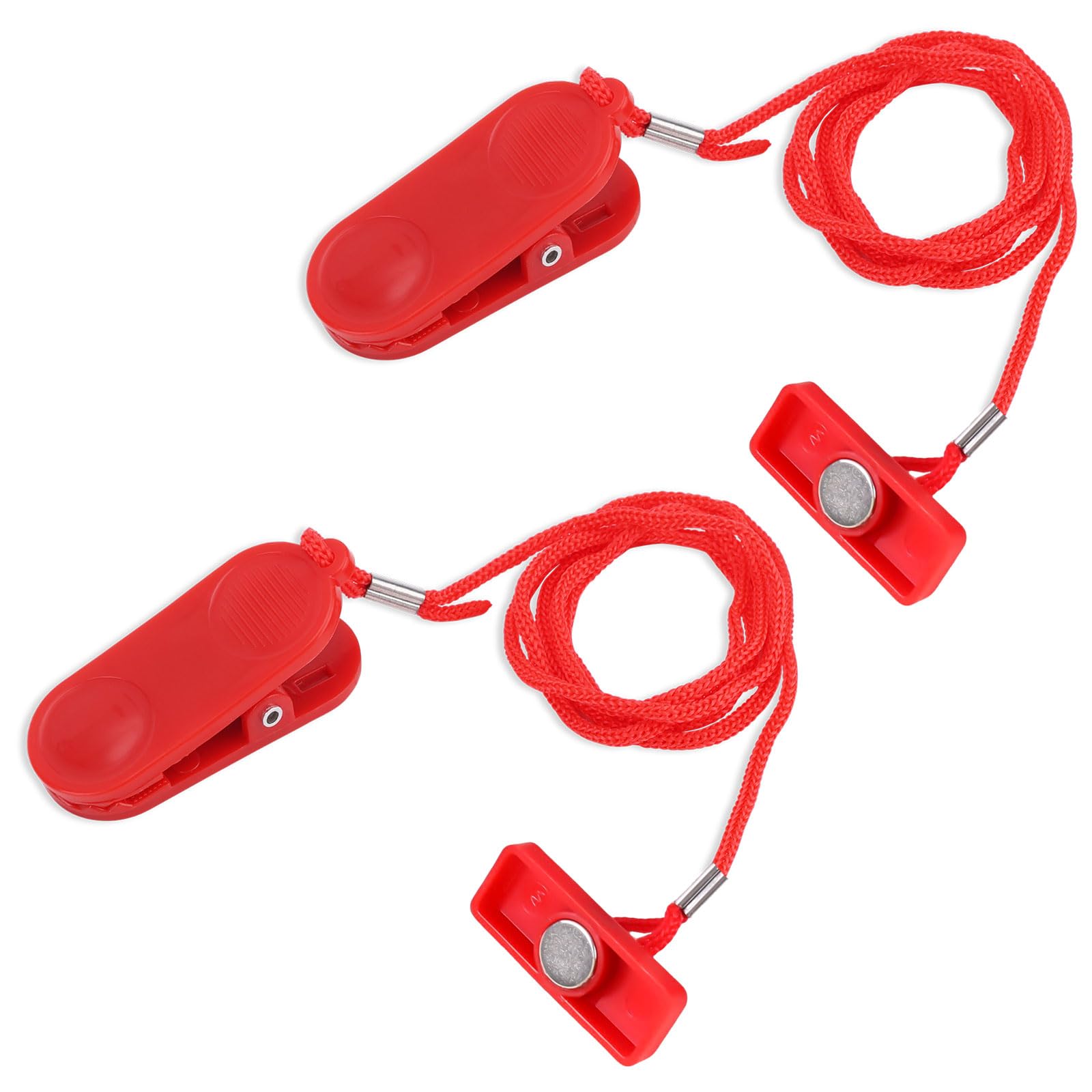 2pcs Universal Treadmill Magnet Safety Key, Magnetic Safety Switch Rectangle Treadmill Emergency Stop Magnet for Most Treadmills Running Machines