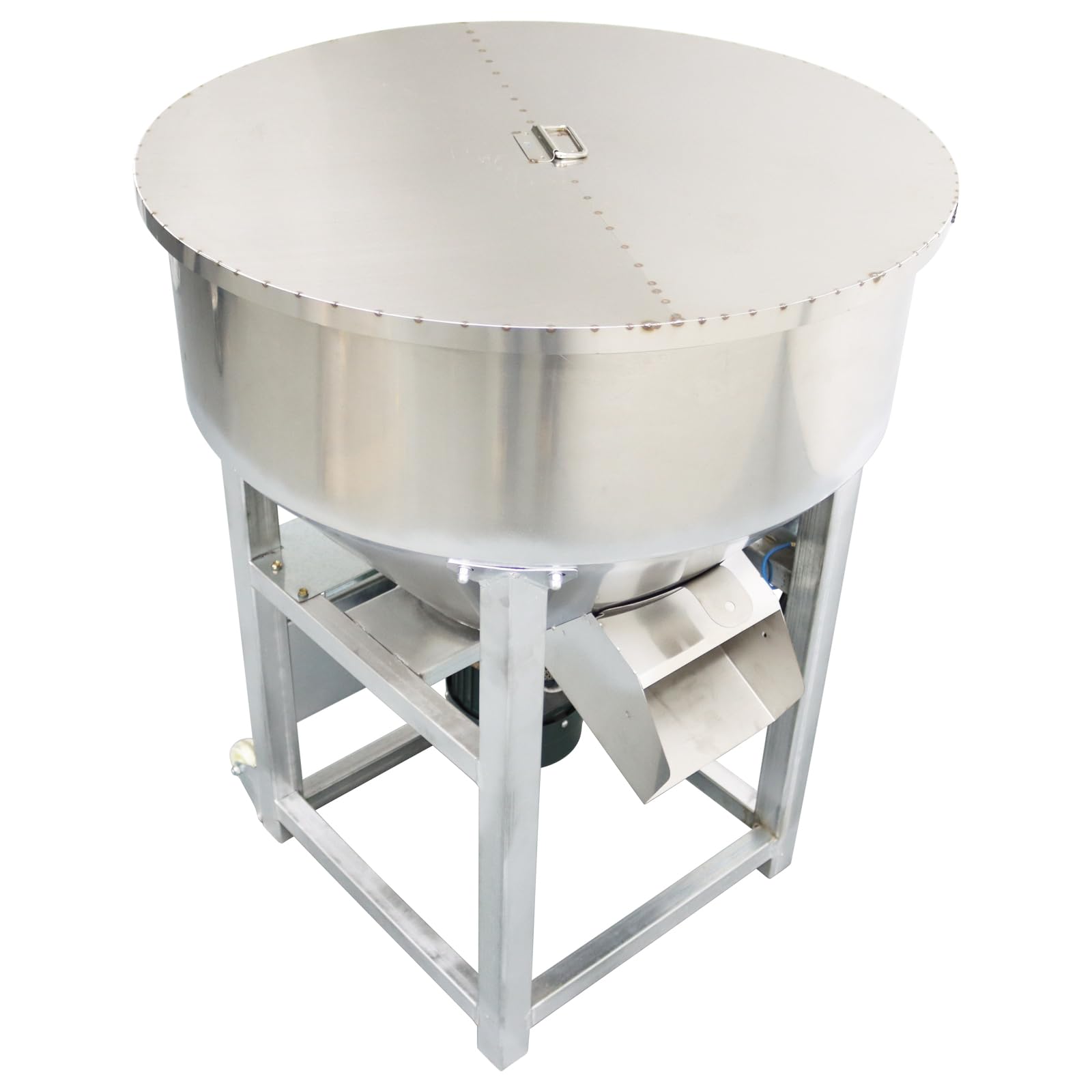 110lbs Dry Powder Mixer Blender Feed Mixer Blender Mixing Machine Dry Wet Particle 201 Stainless Steel 110v 3kw