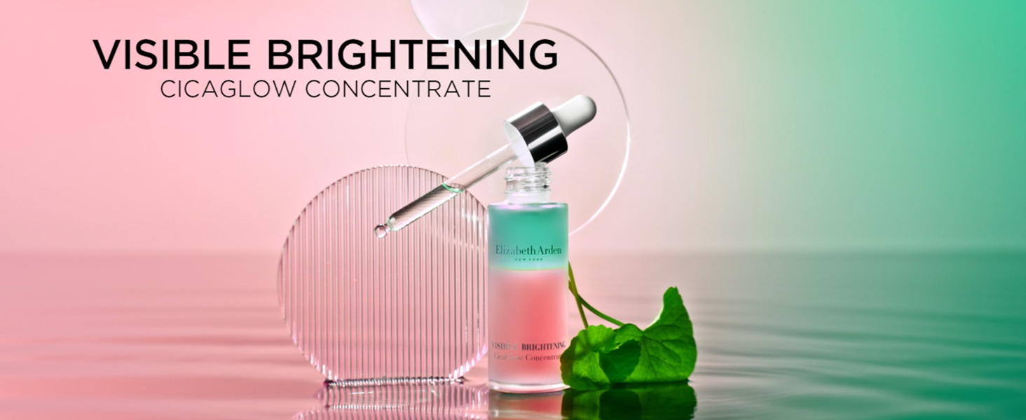 Elizabeth Arden Visible Brightening CicaGlow Concentrate, Dark Spot Corrector for Smooth and Repaired Glowing Skin, Alcohol-Free, 1.0 fl oz