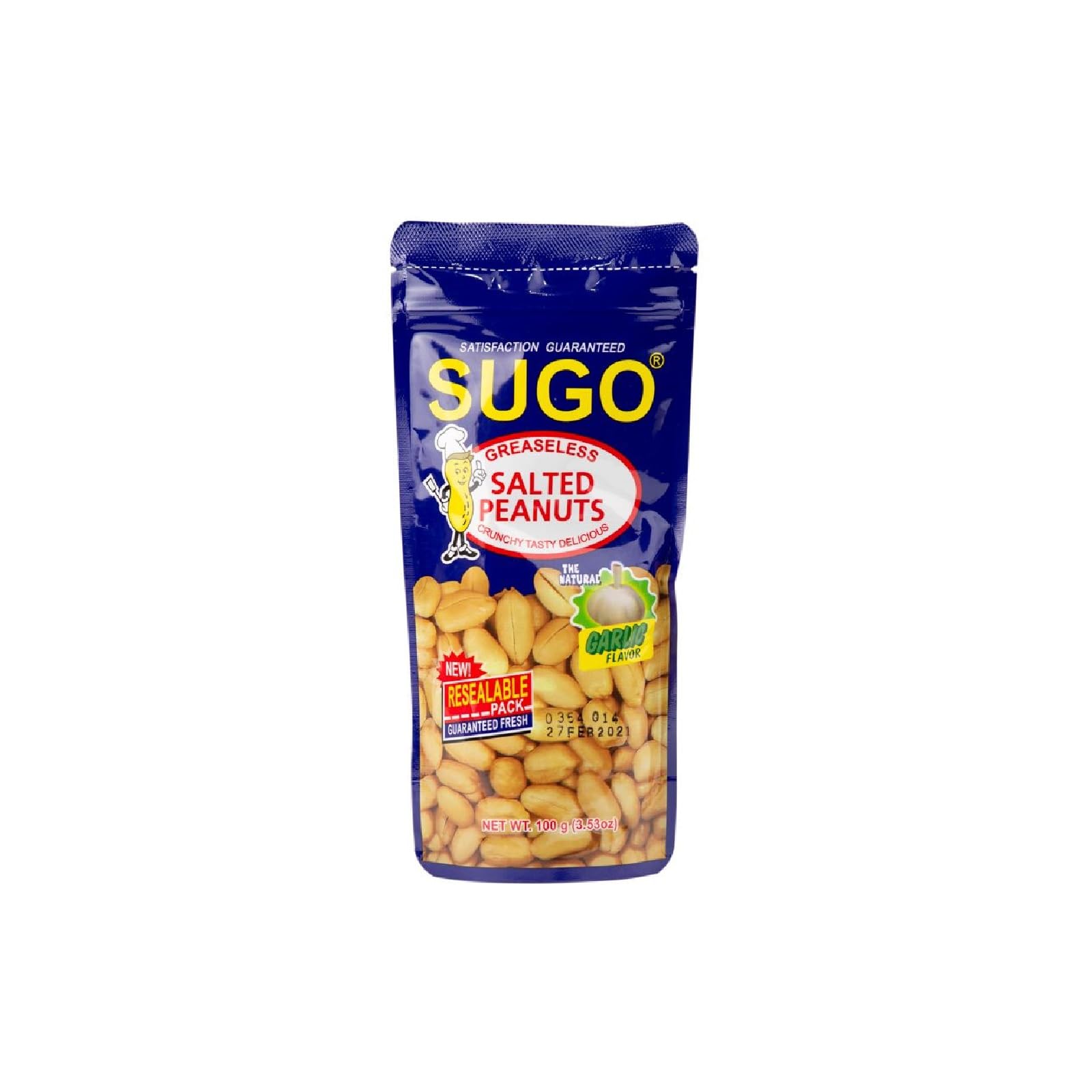 Generic Sugo Salted Peanuts Garlic 100g