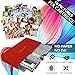 SereneLife Portable Instant Mobile Photo Printer - Wireless Color Picture Printing from Apple iPhone, iPad, Android Smartphone Camera - Mini Compact Pocket Size Easy Travel - SereneLife PICKIT21RD Red