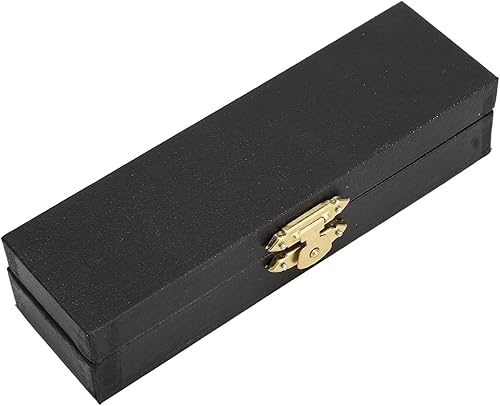 Miniatura 7 de Modelo de flauta miniatura de cobre con soporte y estuche, mini instrumento musical réplica modelo de casa de muñecas, decoración del hogar de 4.3