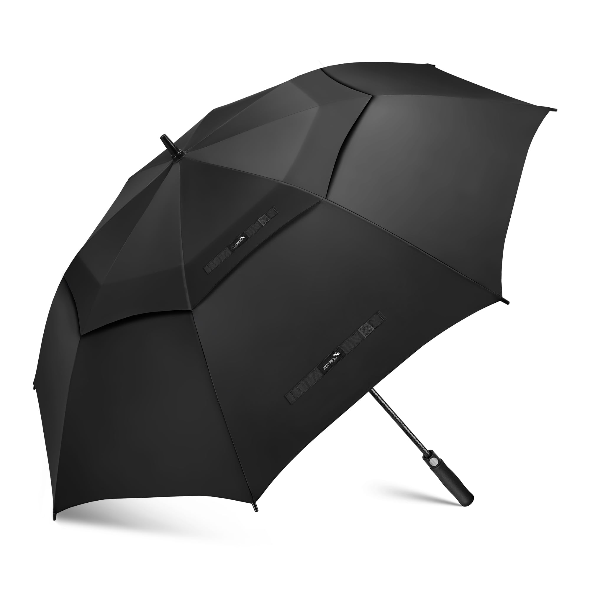 ZOMAKE Golf Umbrella Windproof and Rainproof 68in, Large Umbrella Windproof Strong, Double Canopy Big Golfing Brolly Unbreakable for Men Women (Black)