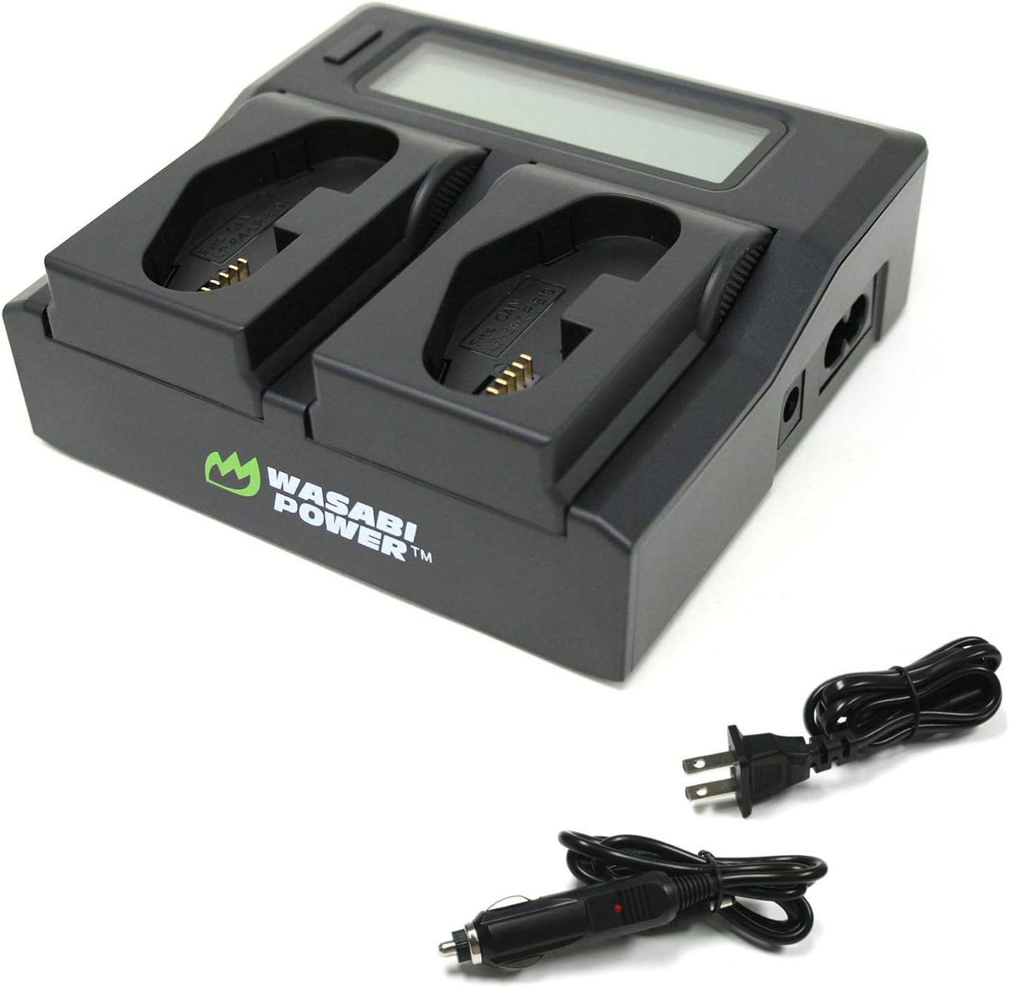 Wasabi Power Dual Battery Charger for Canon LP-E19, Compatible with EOS R3, EOS-1D Mark III, IV, X, X Mark II, III