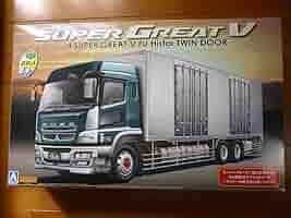 アオシマ1/32 三菱スーパーグレートV Ｗ観音 三菱ふそう '14 スーパーグレートV FU ハイスターW観音扉｜株式