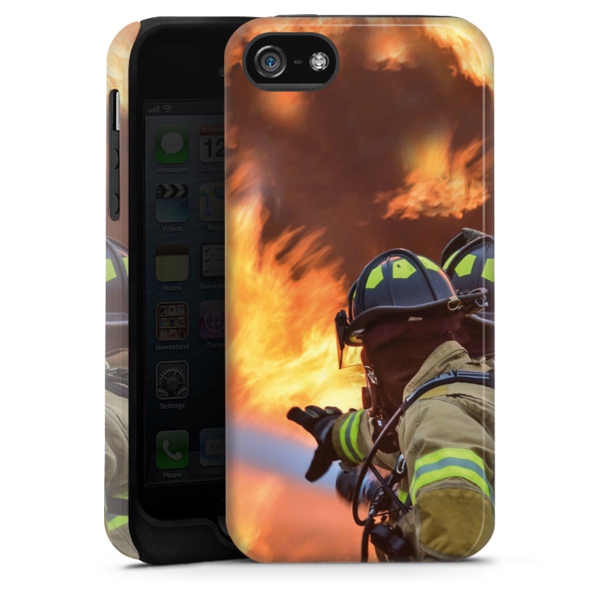 DeinDesign Coque Compatible avec Apple iPhone 5s Coque renforcée Coque Antichoc Sapeurs-Pompiers Feu Pompier