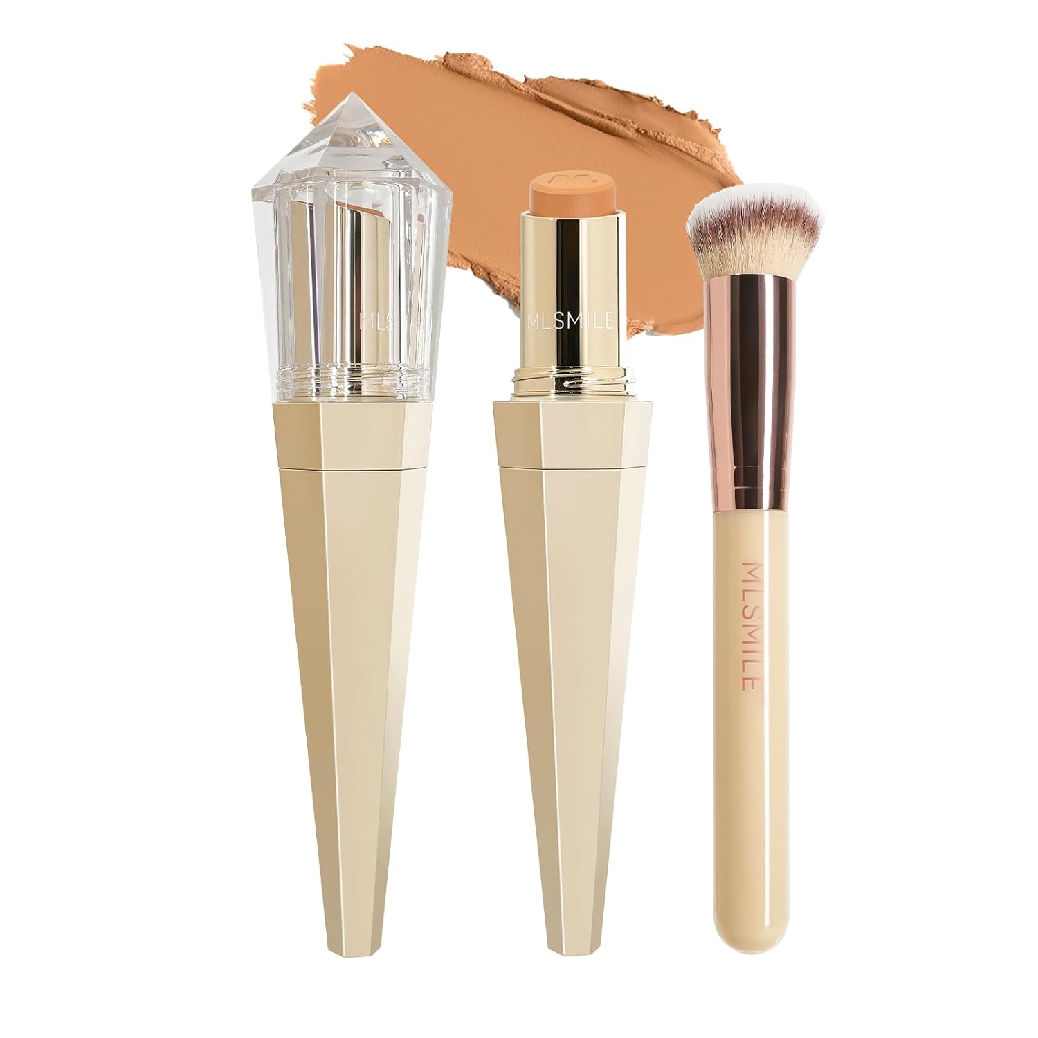 Foundation Stick with Brush, Concealer stick for Mature Skin