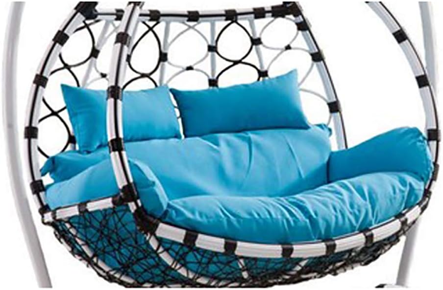 CAIXIN Thick Hanging Hammock Nest Egg Swing Chair Cushion,seat Cushioning Pad For Indoor Outdoor Patio Backyard Double Zipper No Chair-sky Blue 110x150cm(43x59inch)