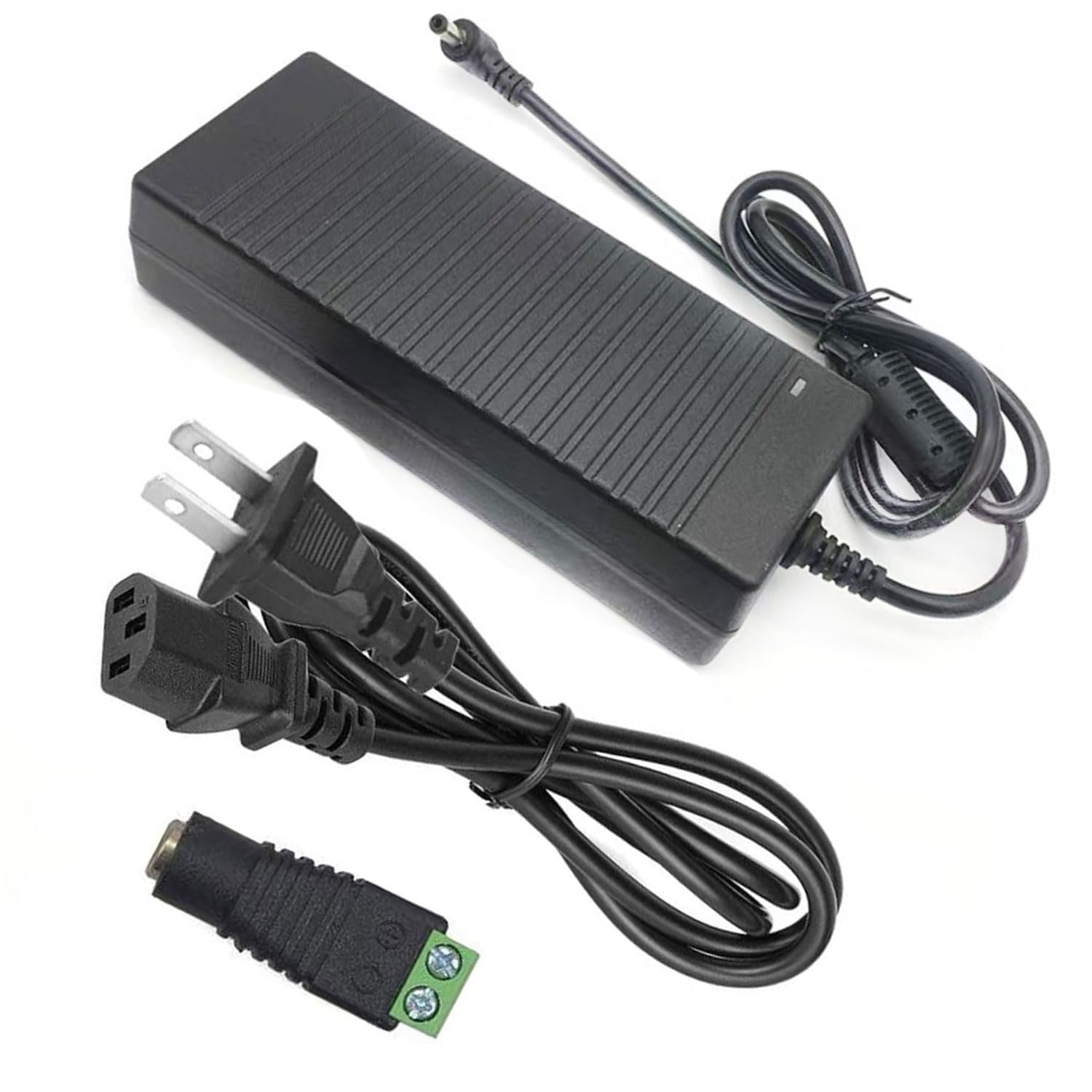 Power Supply, Transformers, AC 100-240V to DC 12V 8A Switching Power Supply LED Adapter, 96 Watt Max, 5.5mmx 2.5mm 2.1mm Plug for LED Strip Neon Rope String Lights