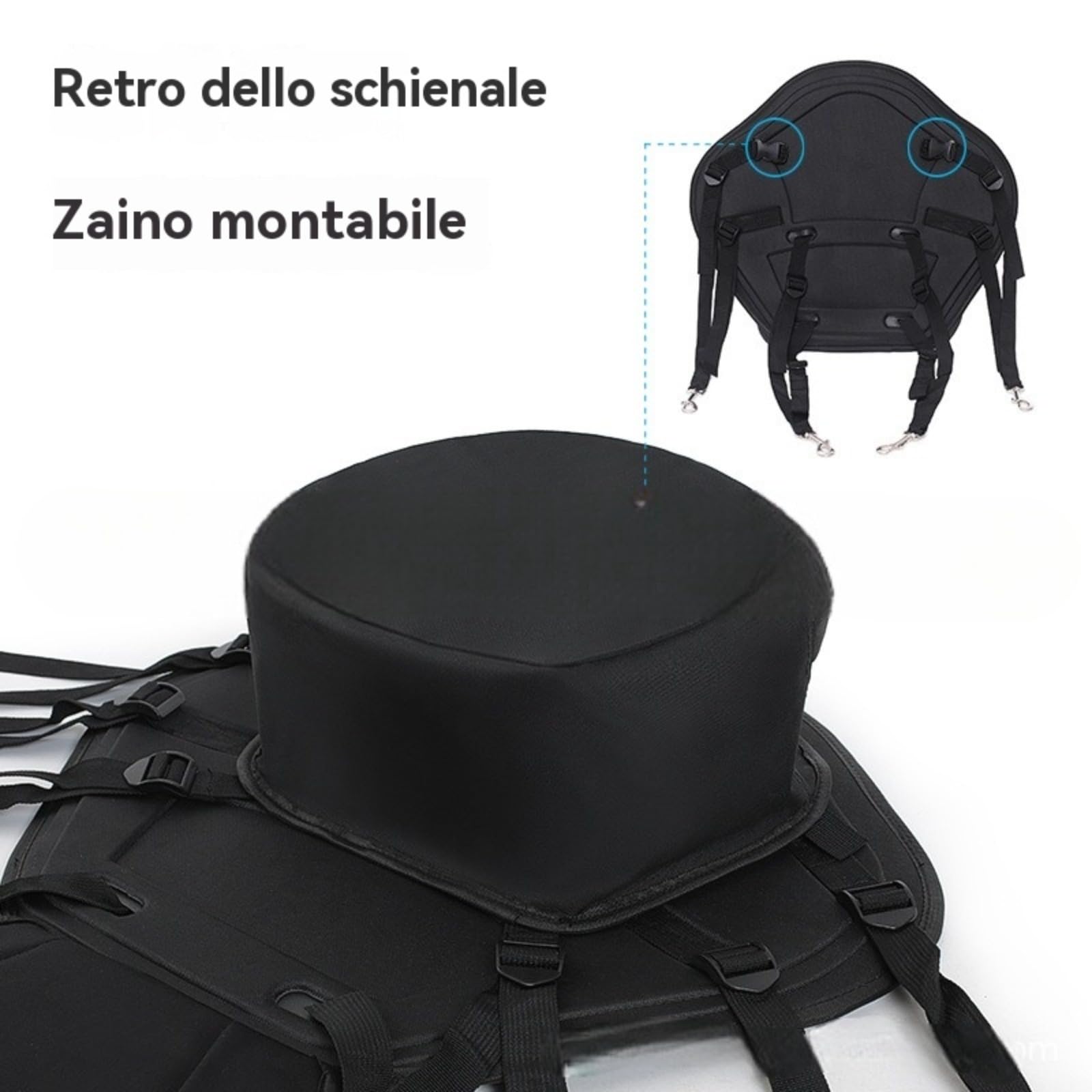 Sedile Kayak Imbottito Deluxe,sedile sup kayak,Seggiolino da Kayak per Sedili e Gioghi da Canoa Sedile Imbottito Regolabile Sedile per tavola da Surf SUPs Board Stand Up Paddle, Comoda Seduta Imbottit