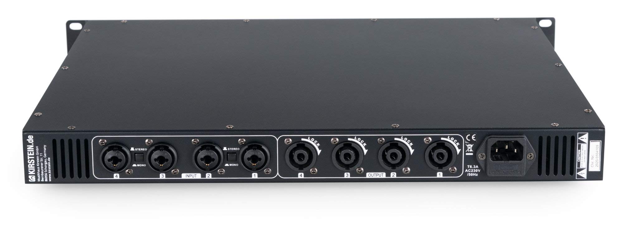Pronomic P-154E MKII Finale - Finale 4 Canali - Potenza RMS/4 Ohm: 4x 150 Watt - Particolarmente adatto per uso monitor o studio/HiFi - 1HE - Nero
