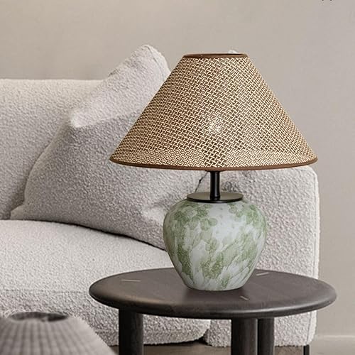 Miniatura 6 de Lamp for Desk Retro Ceramic Table Lamp Living Room Decoration Atmosphere Lamp Bedroom Bedside Table Lamp Desk Lamps for Home Office