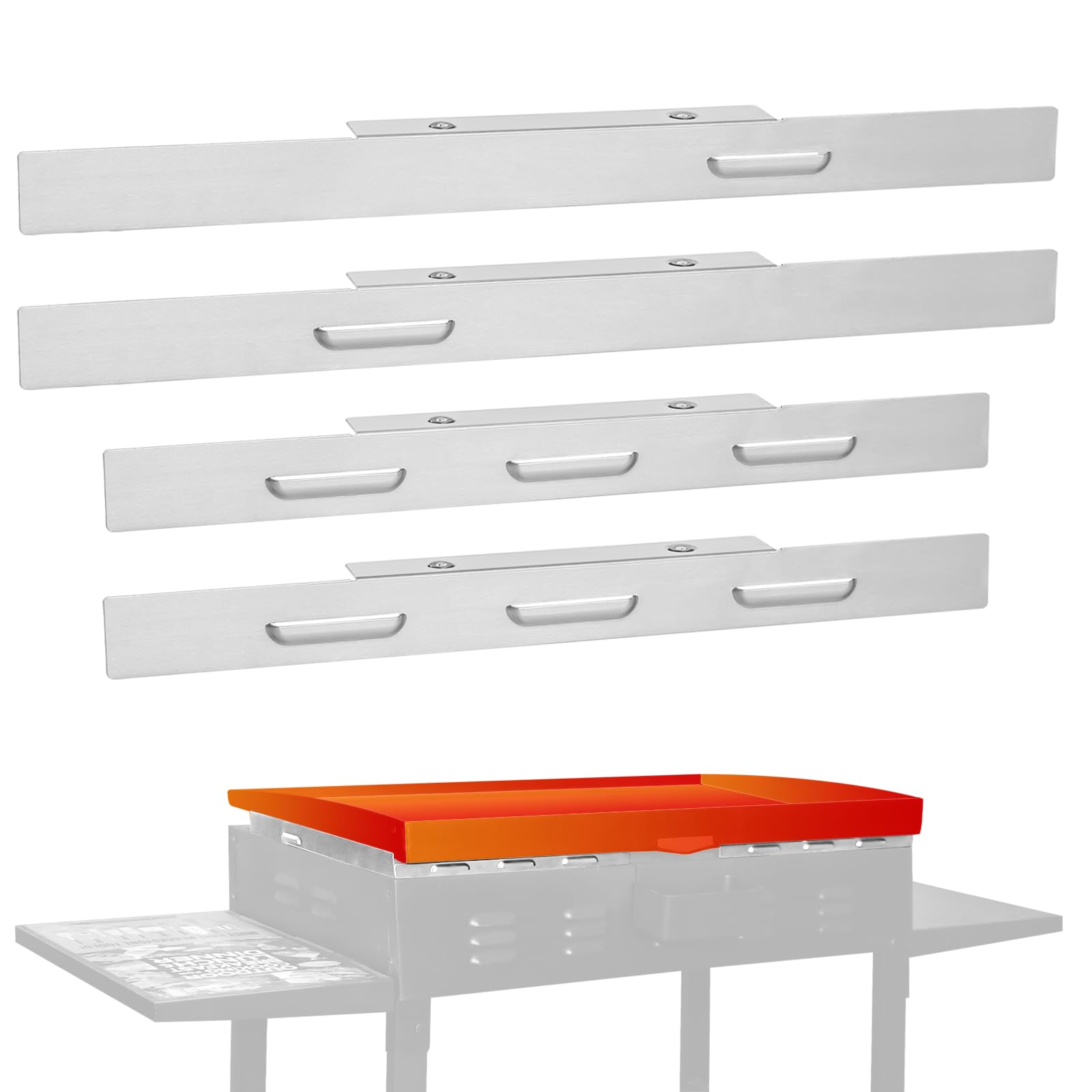 UtheerWind Guards for Blackstone Griddle 36 inch Replace for Blackstone 5015 Magnetic Stainless Steel Wind Screens, Compatible with Blackstone 36" griddle Rear Grease Cup, Hood and Side Shelf