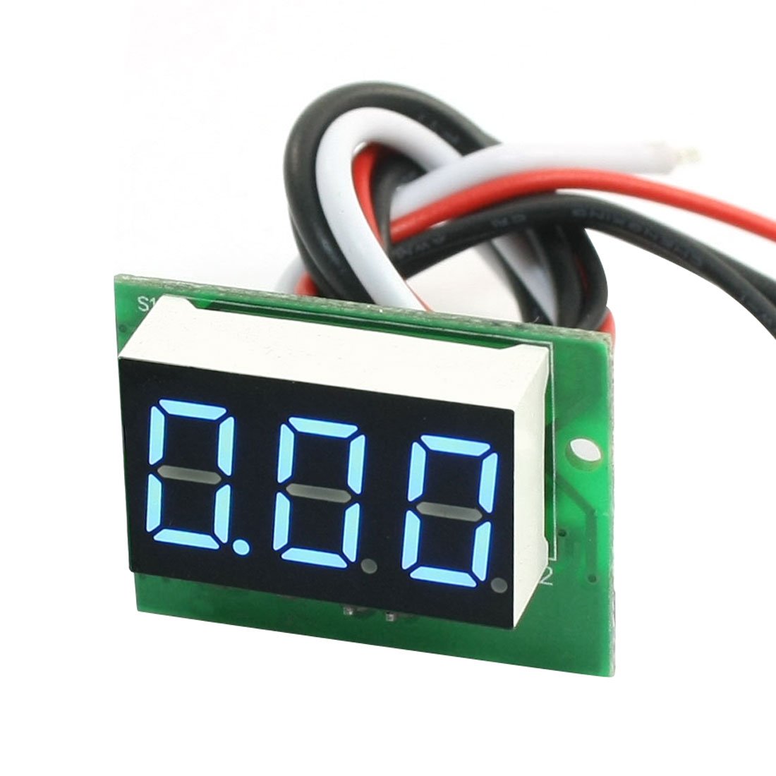 Qtqgoitem C20D Blue 0.36" LED 3-Digital Direct Current Ammeter Green DC 0-5A (model: 6be 9e2 153 d74 b63)