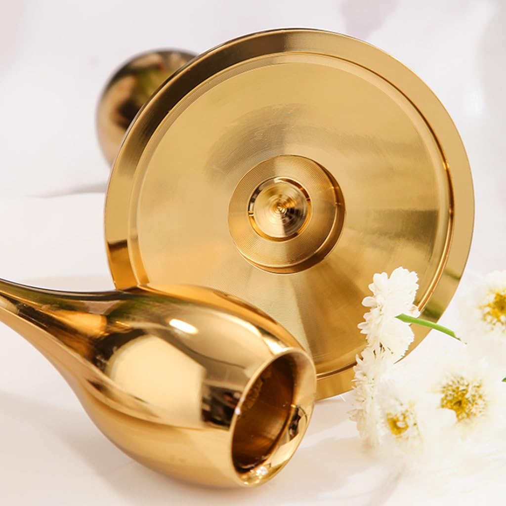 romantische Wohnaccessoires, Kerzenhalter, nordischer moderner Metall-Kerzenhalter(B)