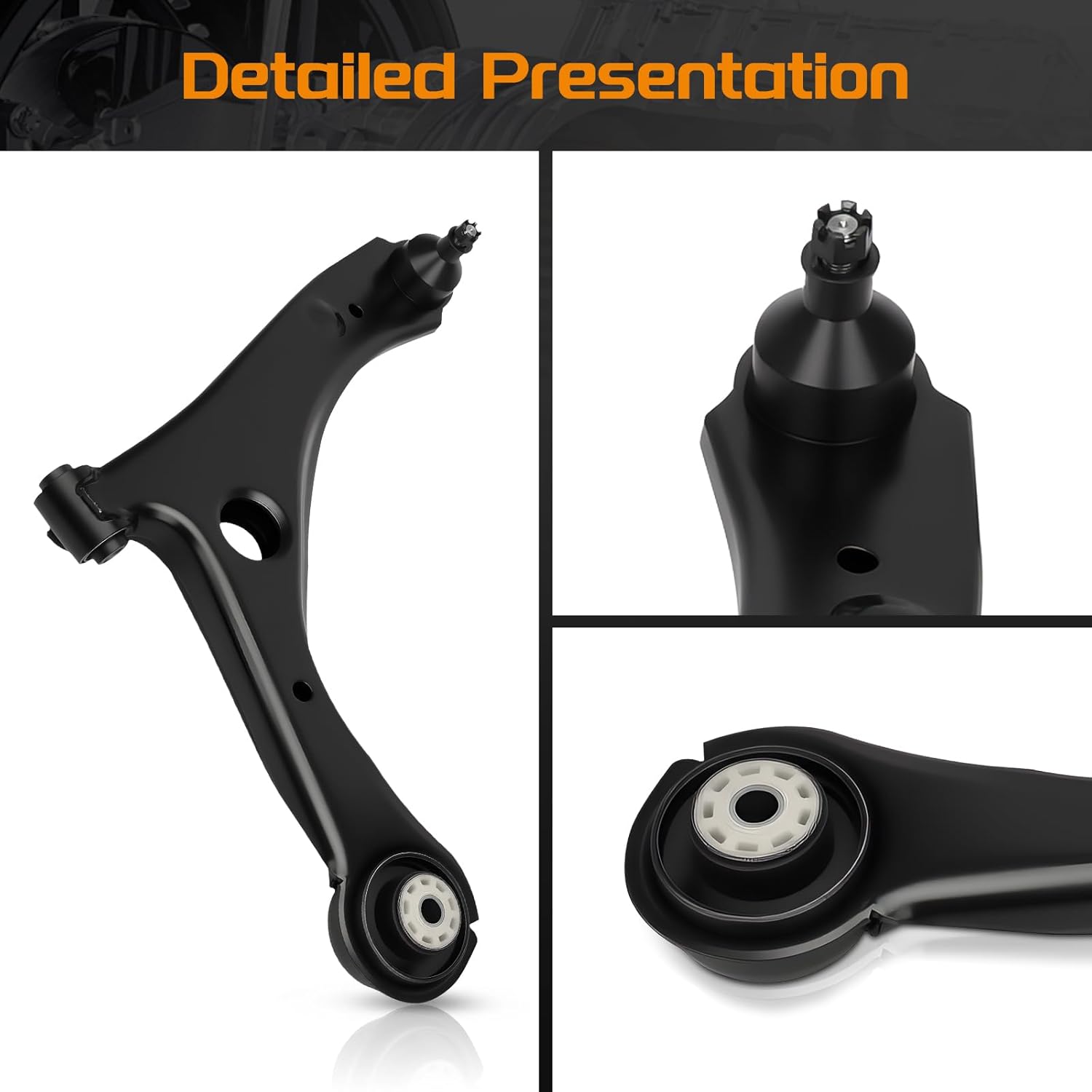 Front Lower Control Arm Compatible with Chrysler Town & Country 2008-2016; Dodge Caravan 2008-2018; Volkswagen Routan 2009-2012; Ram C/V 2012-2015 - MS251001 MS251002