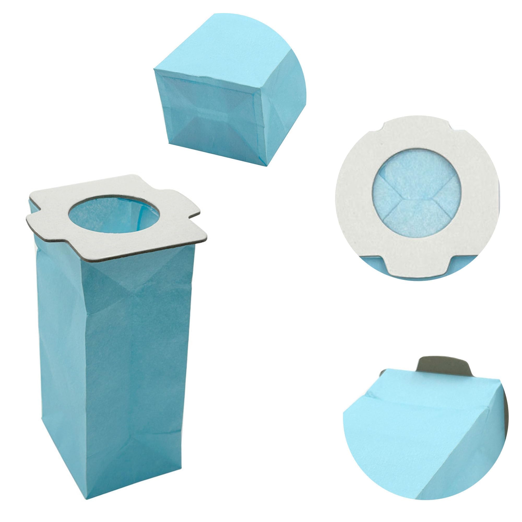 VZU 10 Staubsaugerbeutel Für Makita CL072D, CL102D, CL105D, CL107D, CL121D, CL142FD, CL182FD, CL184D, CL282FD, 4093D & Mehr – Blau, Mehrfachfilter