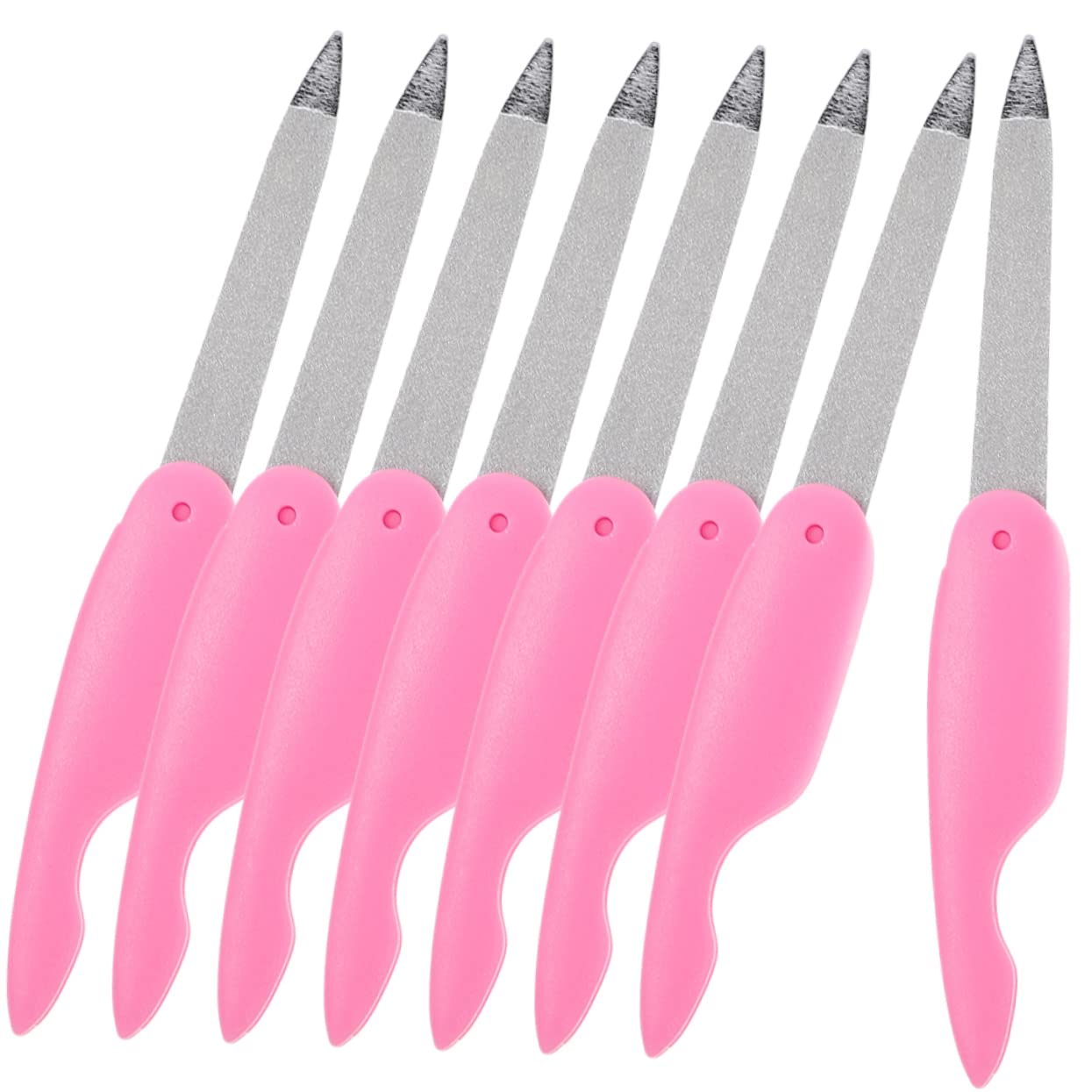 Healeved 40piezas Limas De Uñas Metálicas Plegables Herramientas De Pulido Para Manicura y Pedicura Diseño Portátil y Compacto Para Uso Casa y Salones