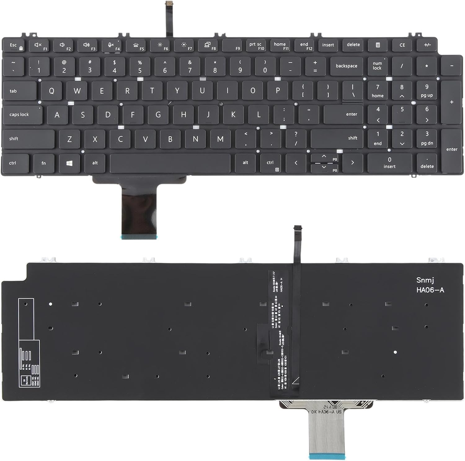 Pièces de rechange pour ordinateur portable, clavier Version américaine pour ordinateur portable Dell Precision 7550 7750 7560 7760