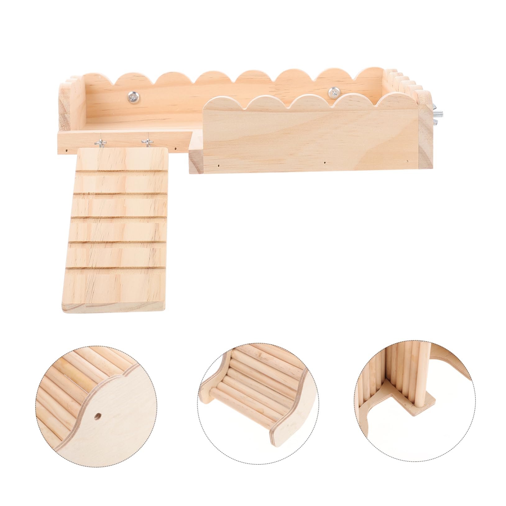 4 szt. Chomik kryjówka dom chomik gryzaki chomik obudowa małe zwierzęta ukrywanie gniazdo klatka dla zwierzęcia drabina gniazdo zabawka(Beigex3pcs)
