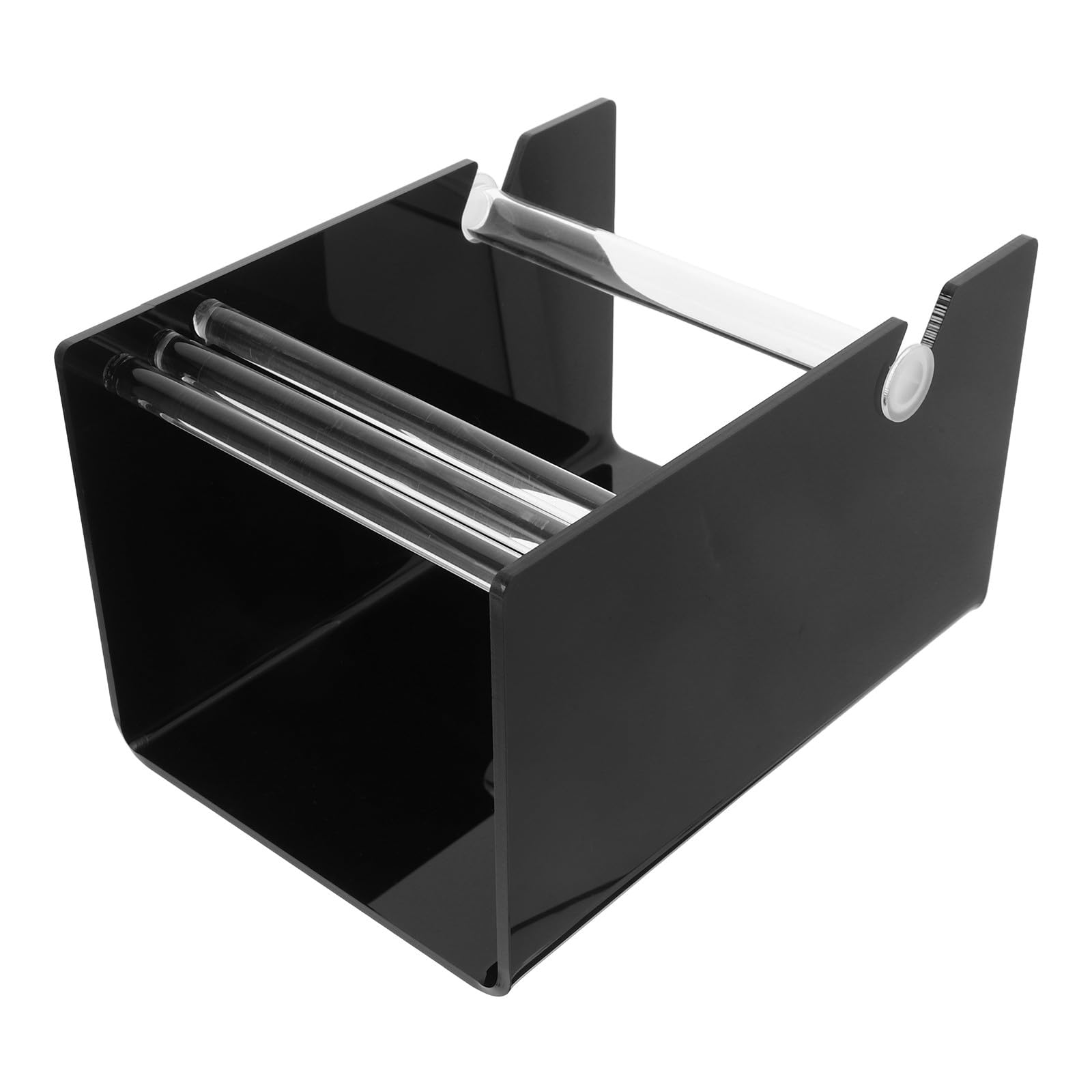 Distributeur d'étiquettes acrylique noir pour stopper le désordre des rubans - 8