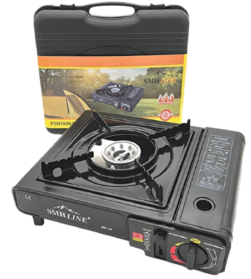 Fornello Da Campeggio, Fornello A Gas Da Campeggio Da 3000 W, Fornello Da Campeggio Pieghevole Antivento Con Accensione Piezoelettrica Per Escursionismo Campeggio Pesca E Picnic 87293556 - Foto 13