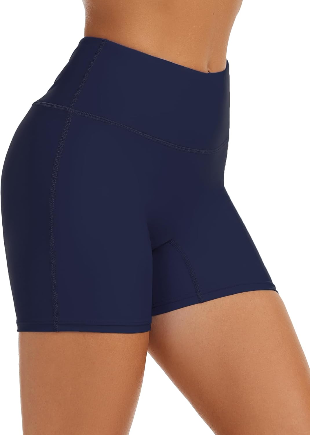 Tournesol Women's Swim Shorts High Waisted Bathing Suit Bottoms Seamless Swimsuit Boy Shorts with Pockets - Image 2