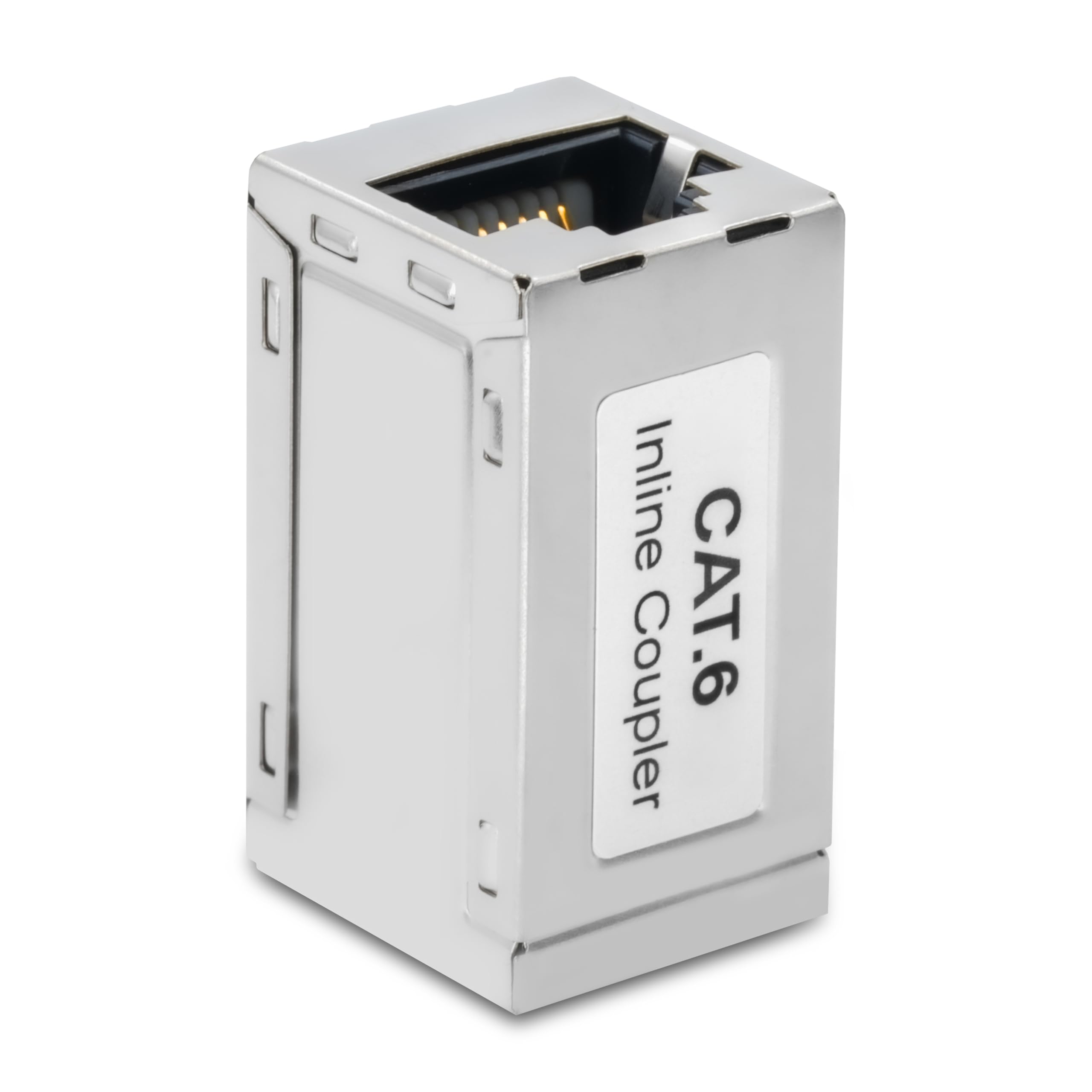BIGtec 2 pezzi Adattatore di giunzione LAN RJ45 Ethernet Cavo di prolunga Cavo di rete Cavo patch Involucro in metallo compatibile CAT8 CAT7 CAT6a CAT5e CAT5